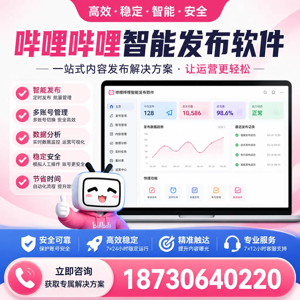 哔哩哔哩智能发布软件选型对比：哪个更适合 乐东 的你？